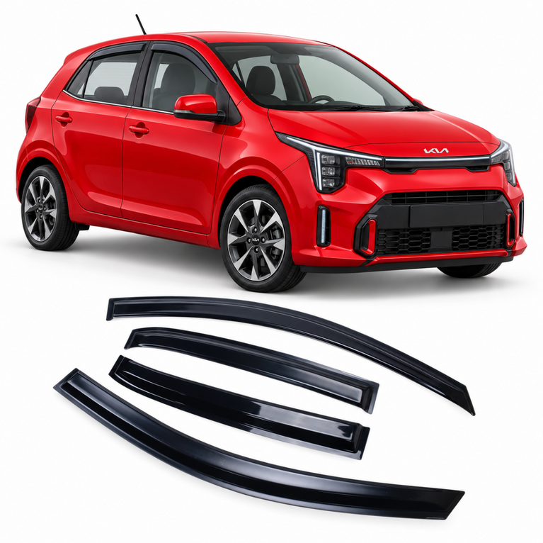 Kia Picanto 2017-2025 Window Visor Weather Shields Weathershields