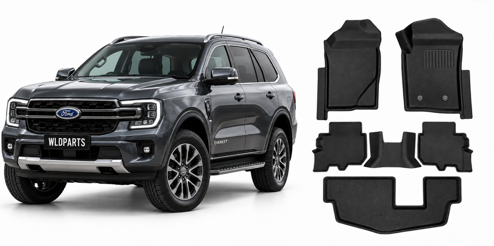 Ford Everest Next Gen 2022 - 2026 Premium Custom Fit Floor Mats Waterproof Heavy Duty