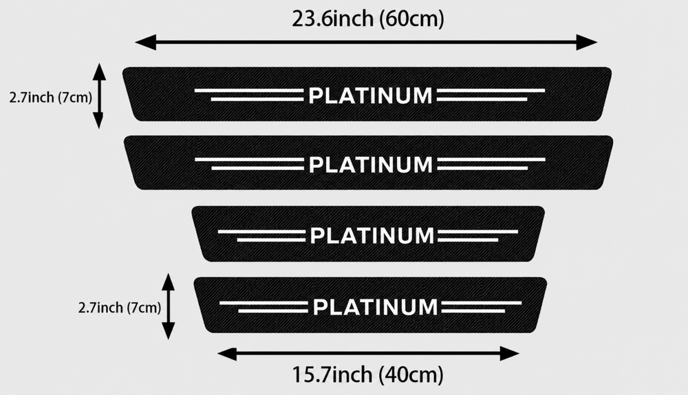 Ford Everest Ranger Platinum Scuff Door Sill Strips 2015 - 2026