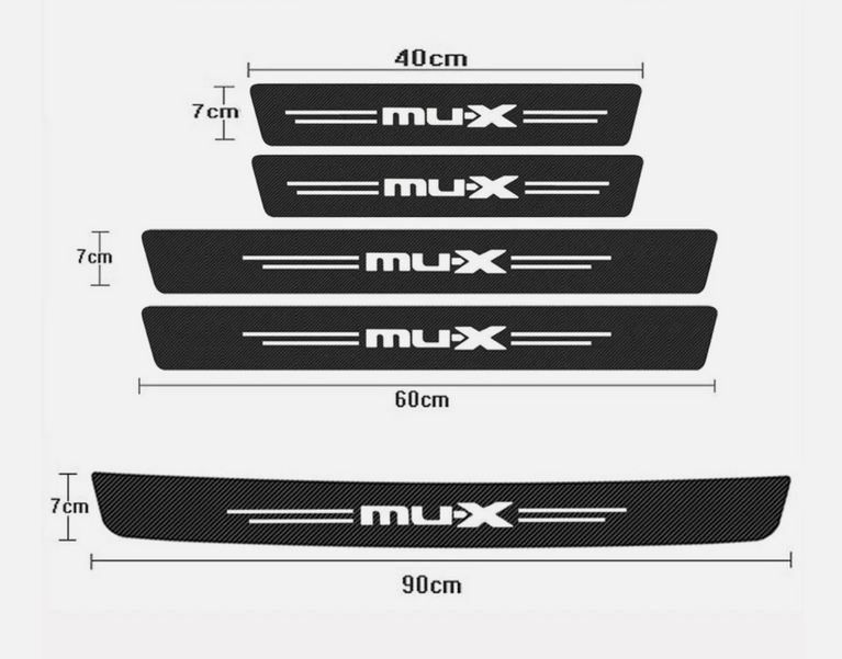 ISUZU MU-X MUX 2013 - 2026 Door Sill Protector Strips