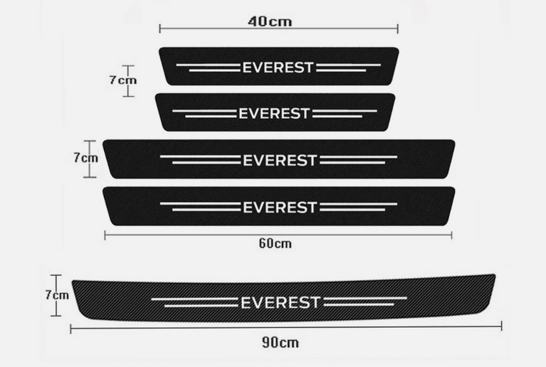 Ford Everest Door Sill Protector Scuff Strips 2015 - 2026