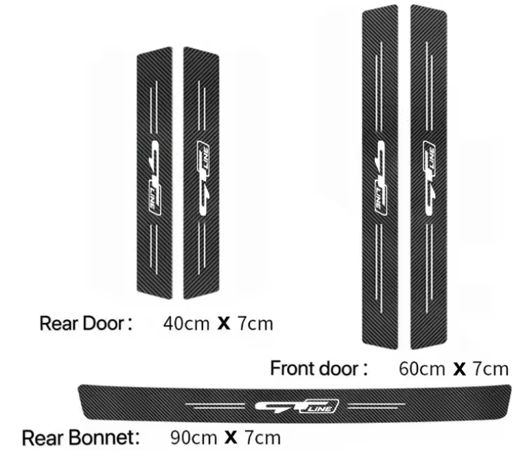 Kia GT Line Stonic Seltos Sportage Carnival EV3 EV4 EV5 EV6 EV9 Door Sill Protector Strips