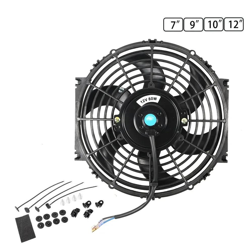 Radiator Cooling Fan Various Sizes 12V 80W 2100RPM - Wild Auto Parts