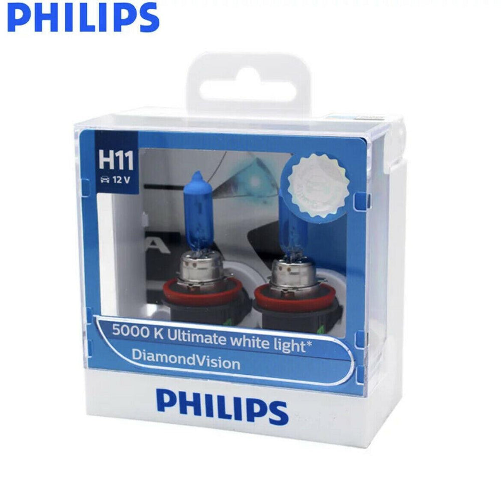 Philips H11 Diamond Vision 5000K Xenon White Halogen Headlight - Wild Auto Parts