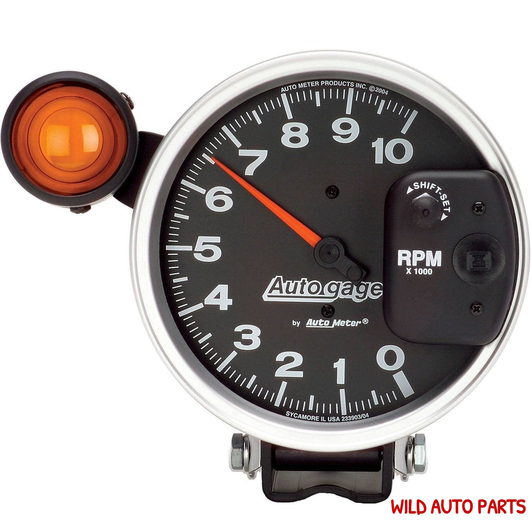 Autometer Gauge, Autogage, Tachometer, 5 in., 0-10K RPM - Wild Auto Parts