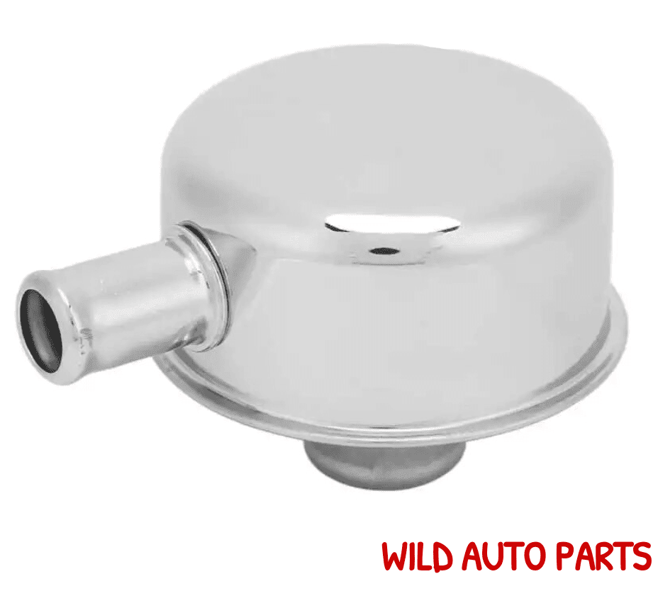 Ford Chevy Round Valve Cover Breather Push In Style With Vent Tube Plug - Wild Auto Parts
