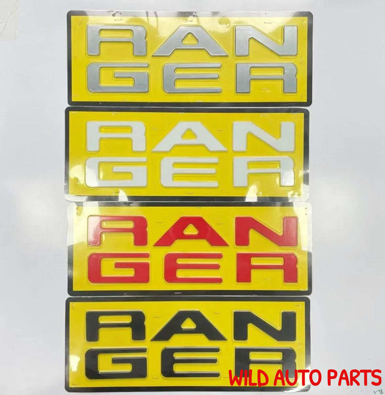 Ford Ranger Badge Emblem Next Gen Black, Red, Silver & White - Wild Auto Parts