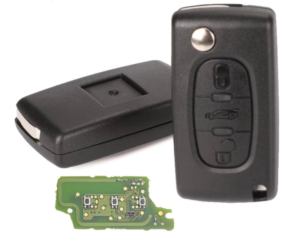 Peugeot Complete Remote for 207, 307, 407 208 308 408 607 Transponder Key & Chip - Wild Auto Parts