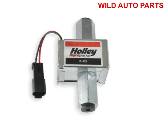 Holley Fuel Pump, Electric, 50 GPH, Diesel, Carbureted, Universal, Steel, Silver - Wild Auto Parts