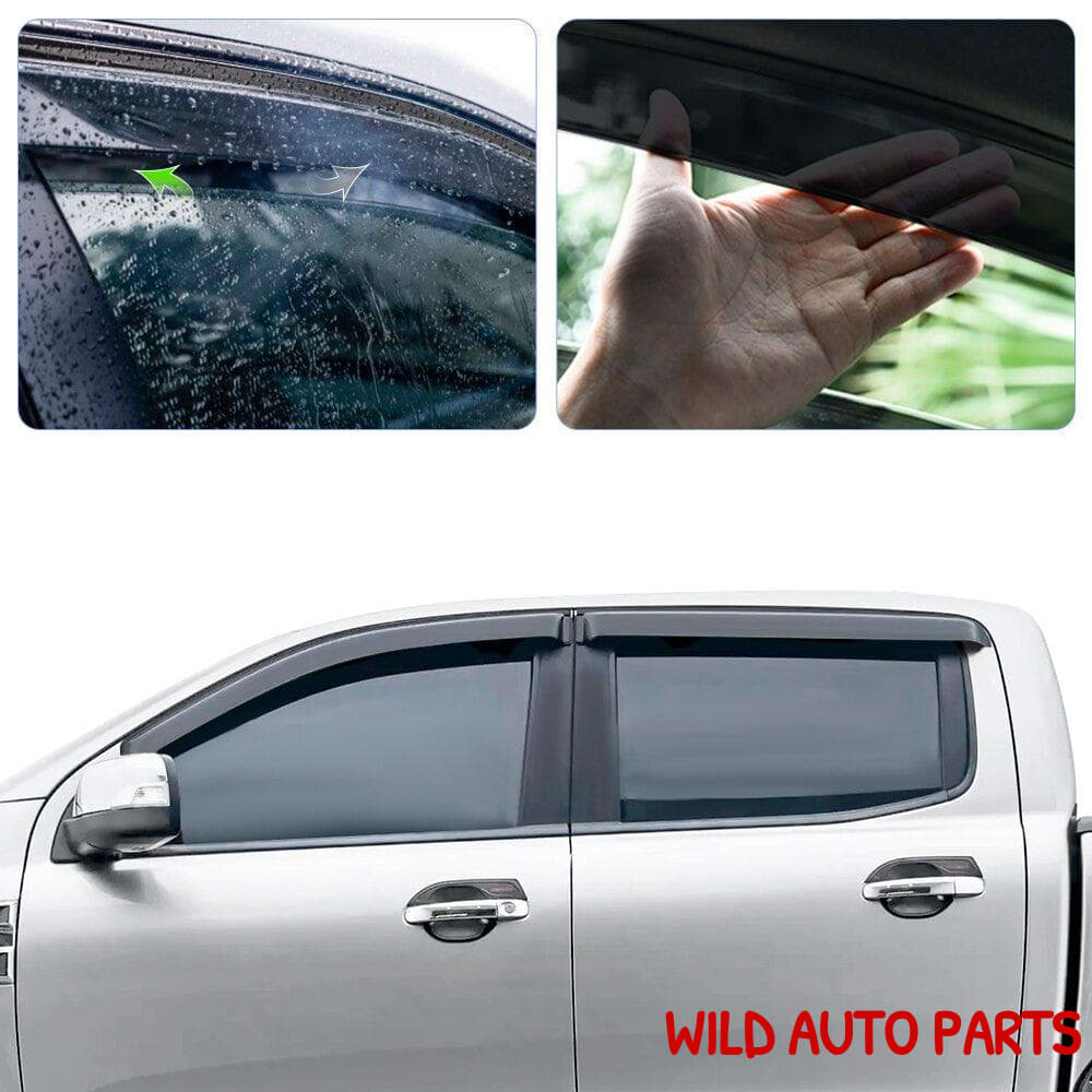Ford Ranger Wind Weathershields Deflectors 2012-2021 - Wild Auto Parts