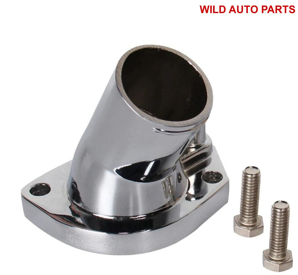 Ford Chrome Water Neck 45 Degree 260-302/351W - Wild Auto Parts