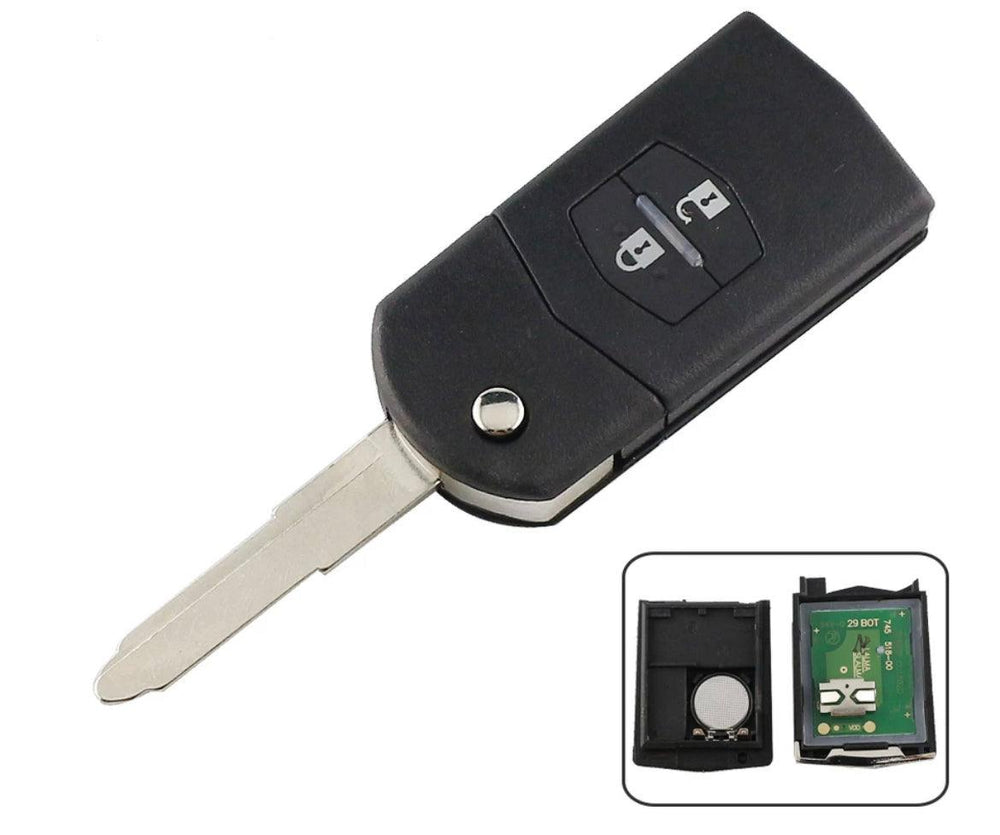 Mazda 3 Remote Flip Key 2003 - 2009 4D63 Chip 433MHz - Wild Auto Parts
