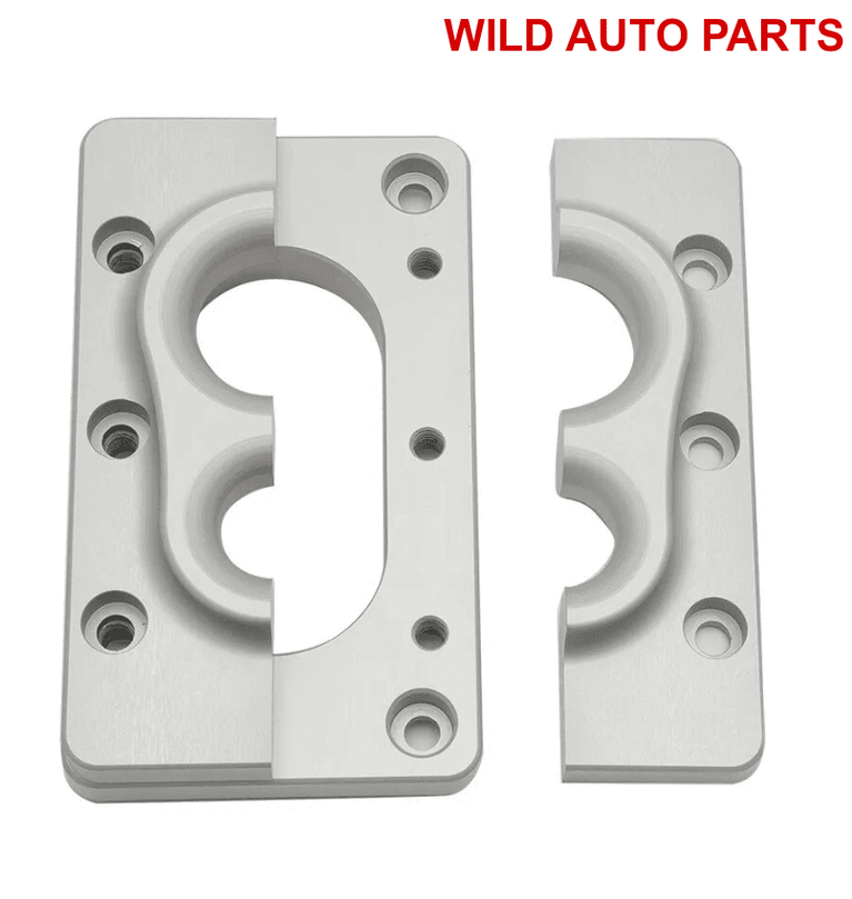 Holley Terminator X Max Billet Firewall Pass Through Raw Bracket Aluminium INUM - Wild Auto Parts