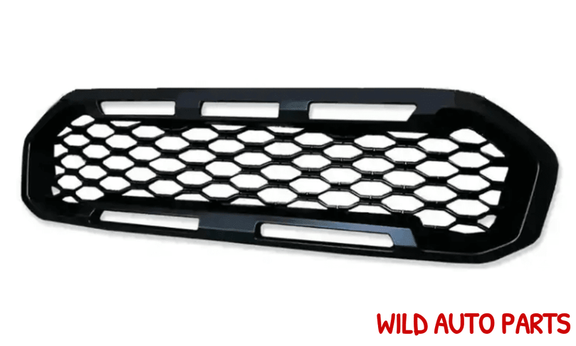 FRONT MESH GRILL FOR FORD RANGER PX3 2018 - 2021 XL XLS XLT BLACK GRILLE - Wild Auto Parts