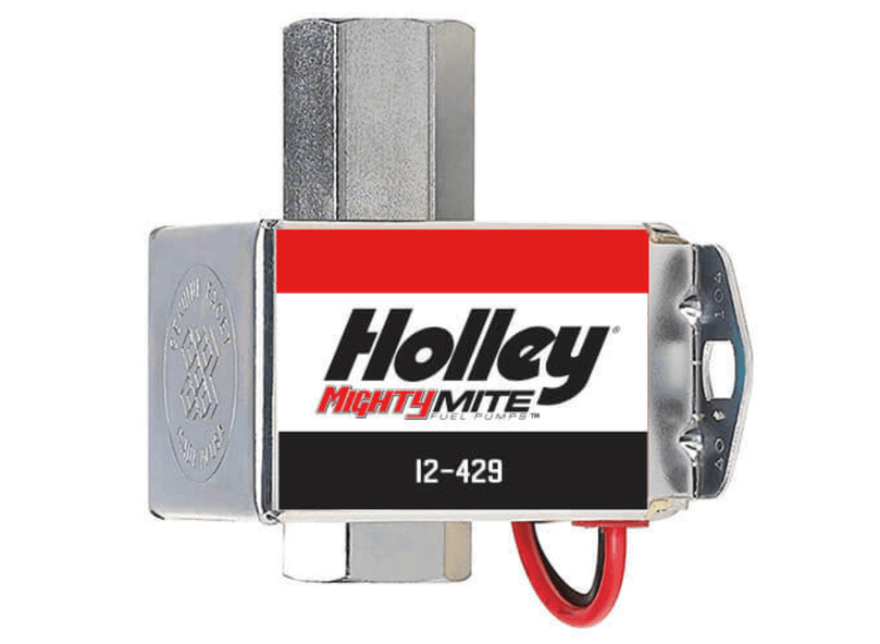 Holley Fuel Pump, Electric, 50 GPH, Diesel, Carbureted, Universal, Steel, Silver - Wild Auto Parts
